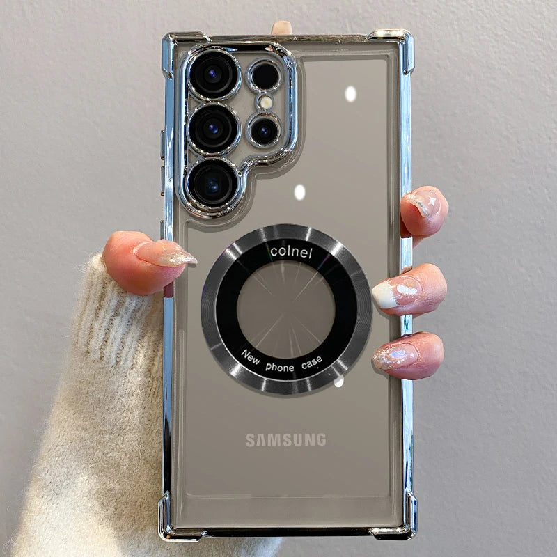 Magnetic Wireless Case Samsung Galaxy