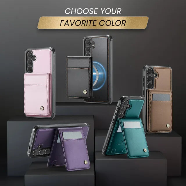 Magnetic Wallet Case Samsung Galaxy