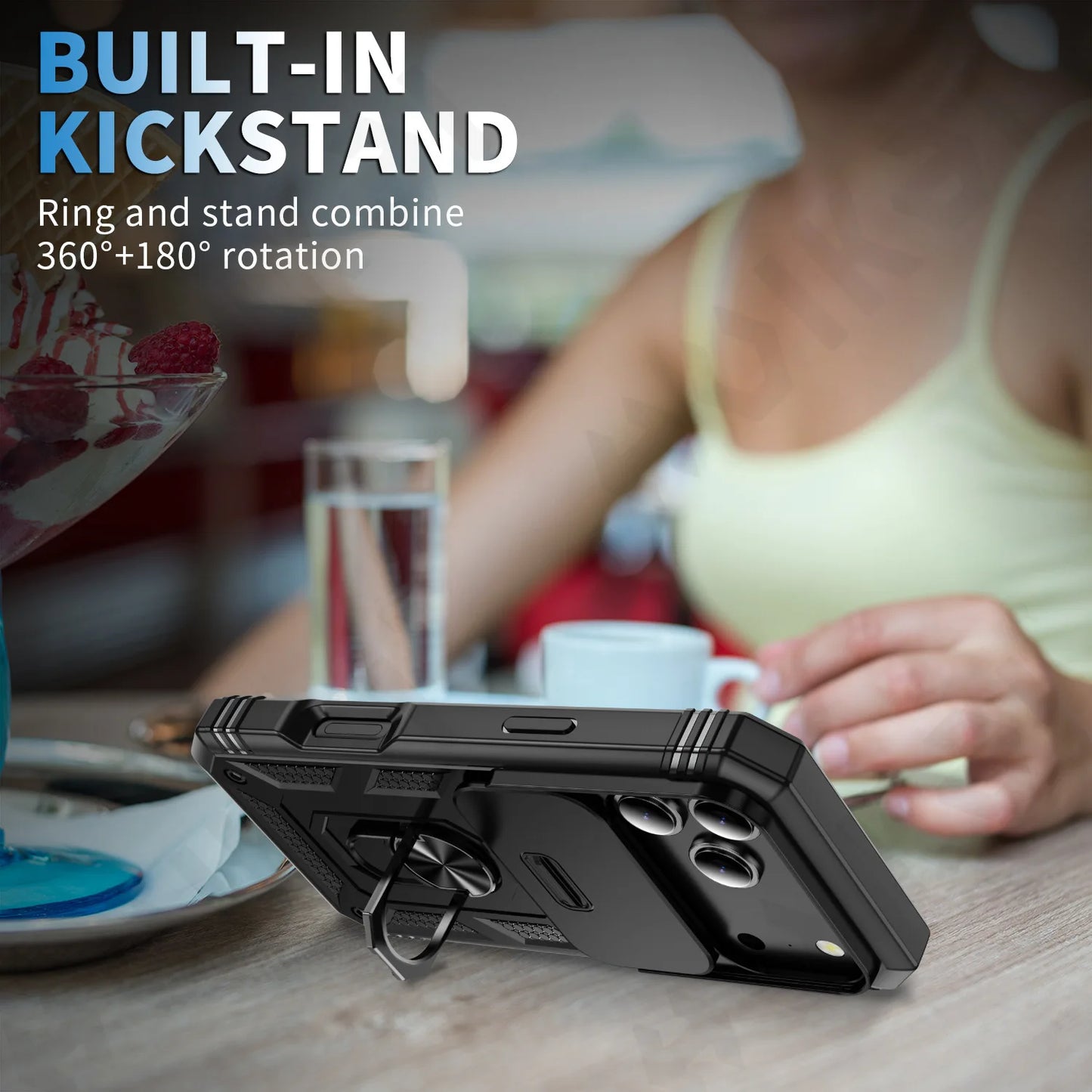 Rugged Swivel Kickstand iPhone Case