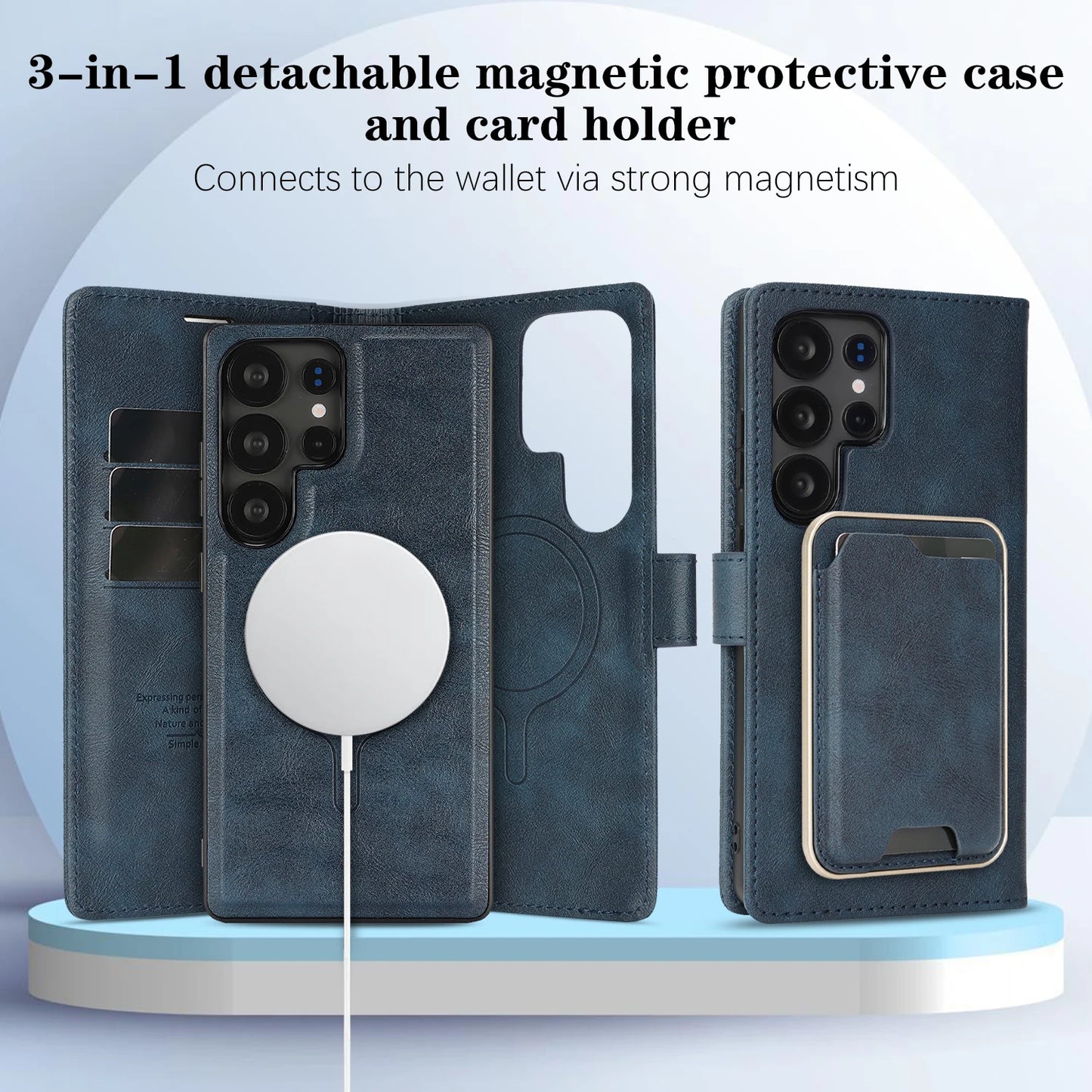 Detachable Magnetic Wallet Case Samsung