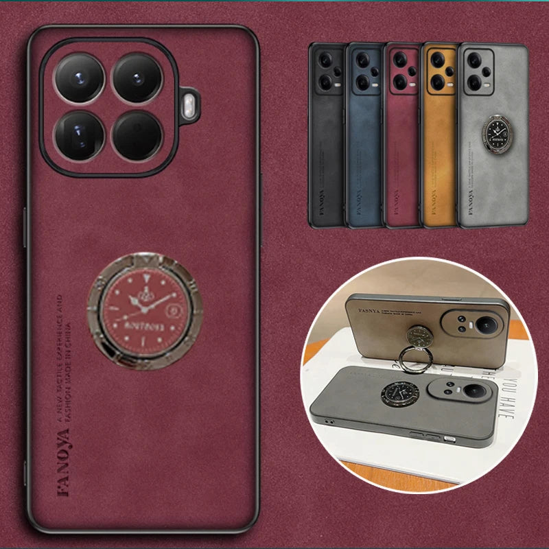 Xiaomi 15T Pro Sheepskin Ring Stand Case