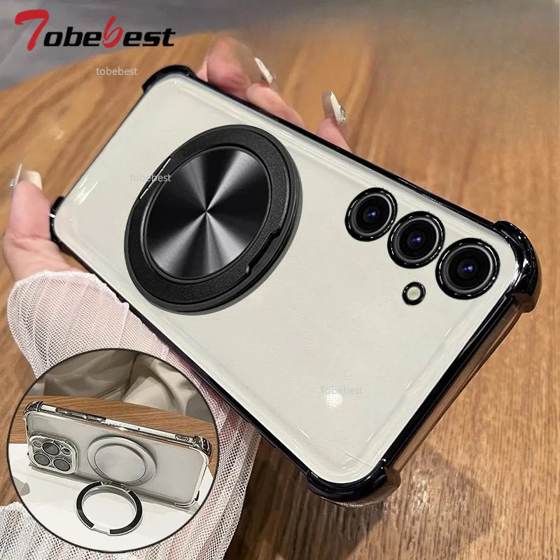 Magnetic Stand Shockproof Galaxy Case