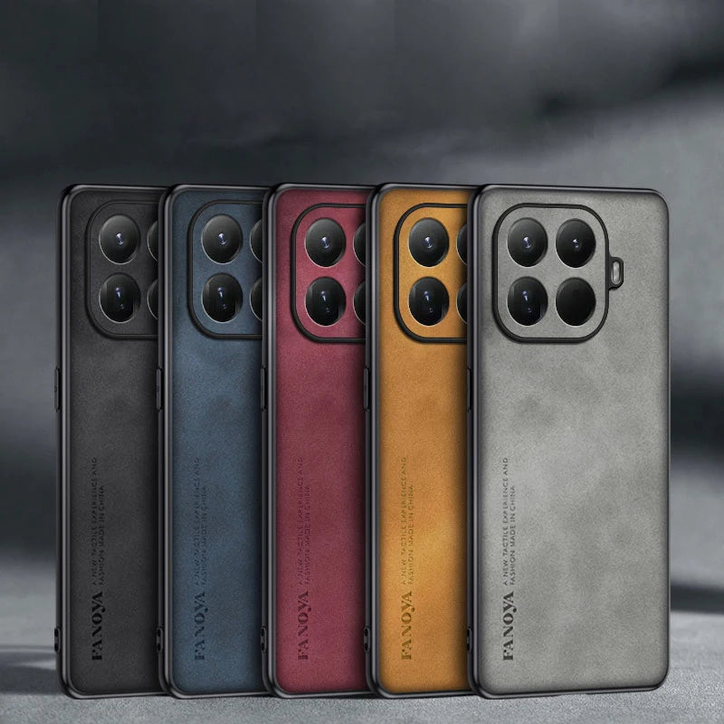 Xiaomi Matte PU Leather Shockproof Case