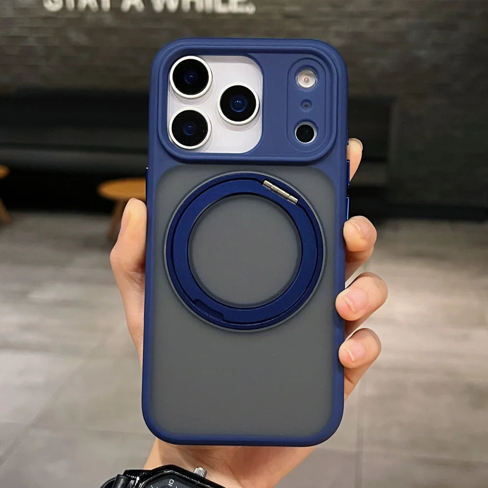 MagSafe Matte Rotating Stand iPhone Case