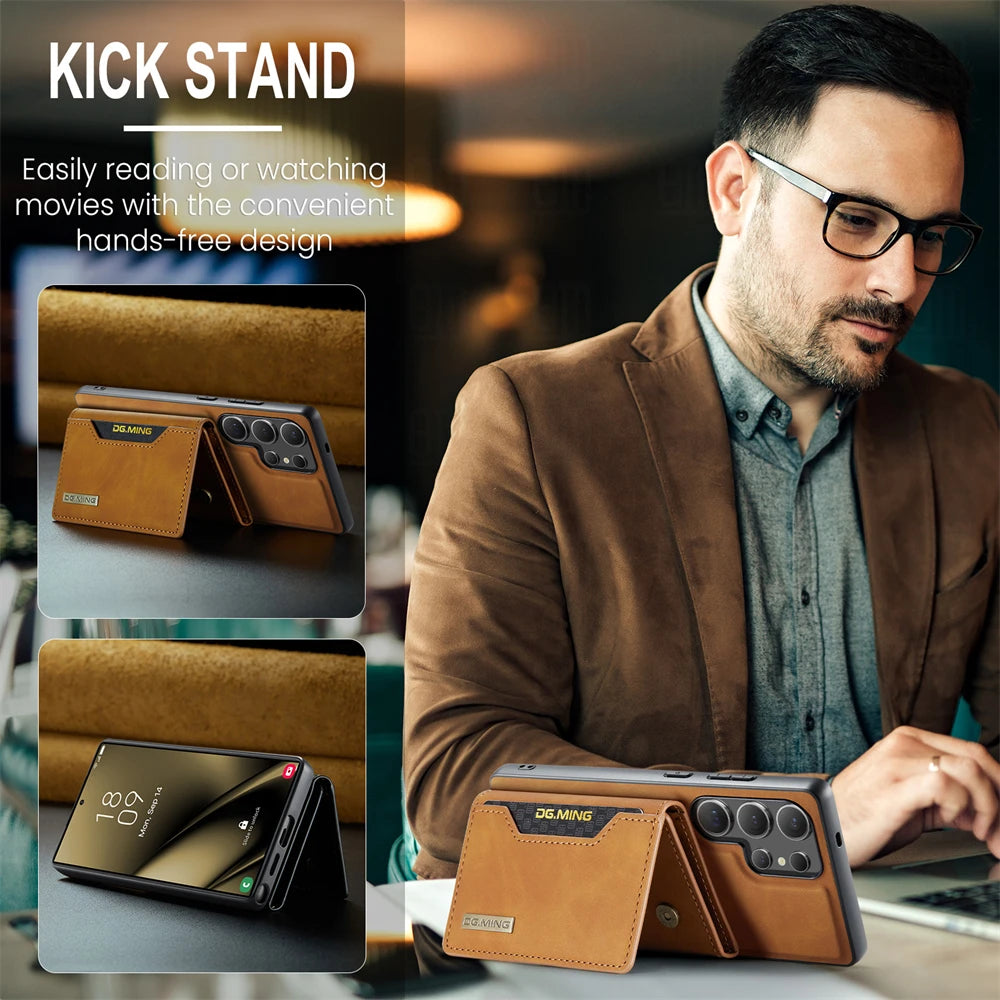 Magnetic Card Wallet Case for Samsung