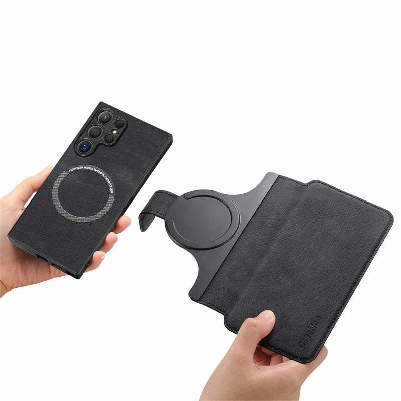 MagSafe Wallet Leather Case for Samsung