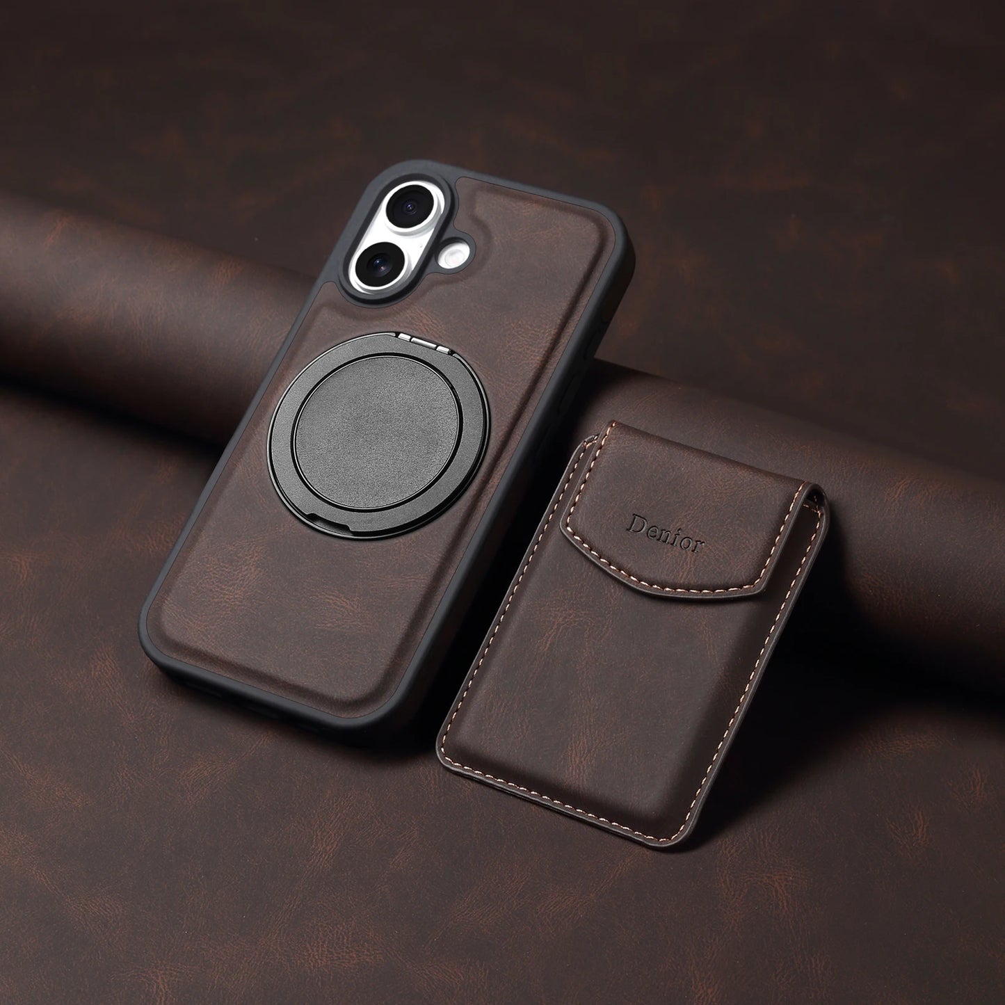 MagSafe Leather Wallet Case for iPhone