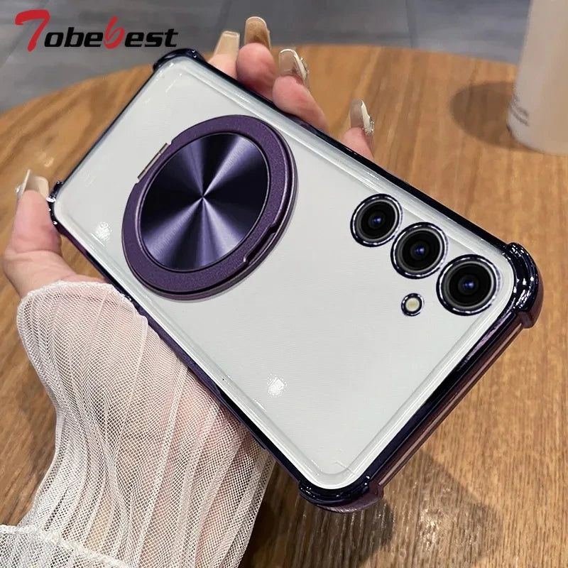 Magnetic Stand Shockproof Galaxy Case