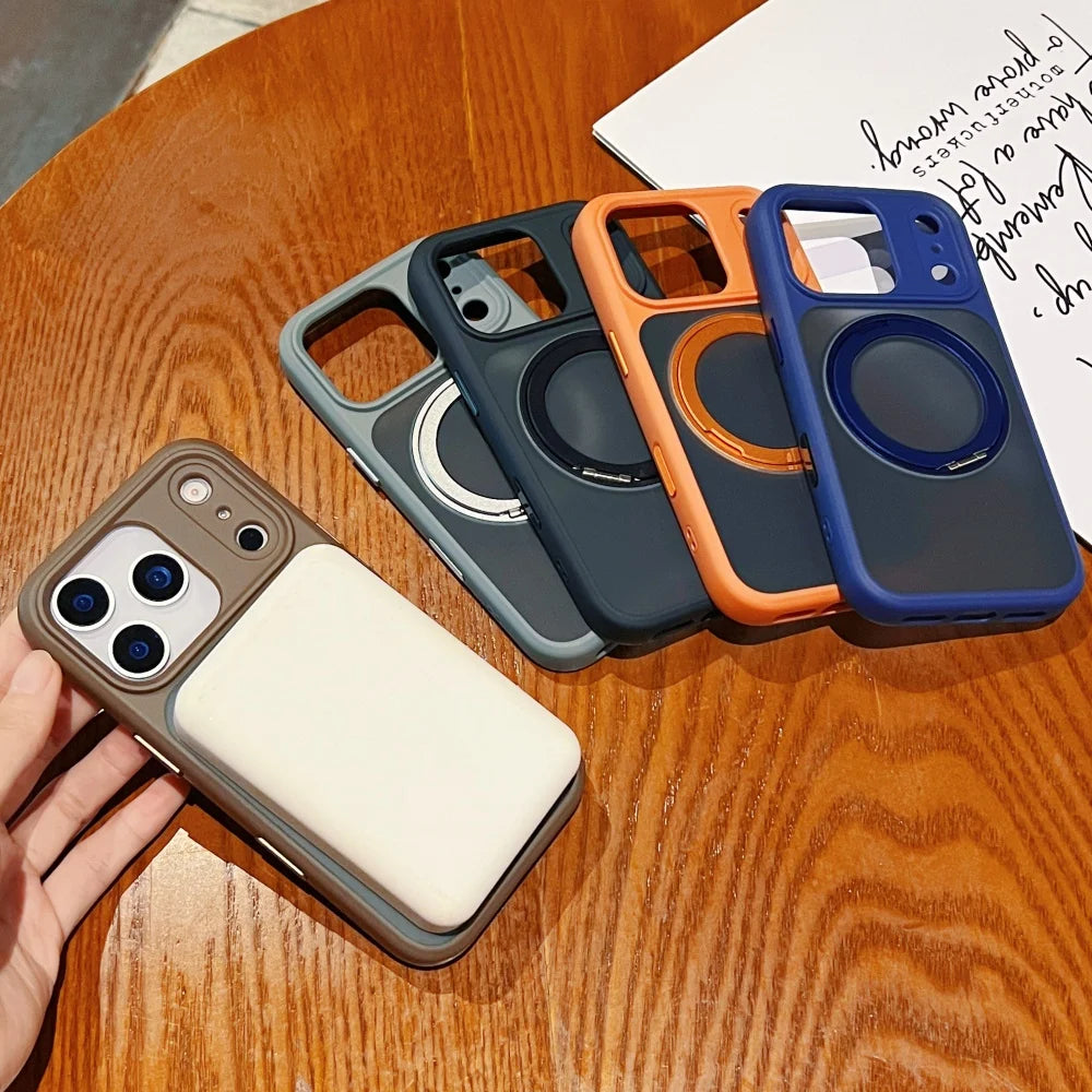 MagSafe Matte Rotating Stand iPhone Case