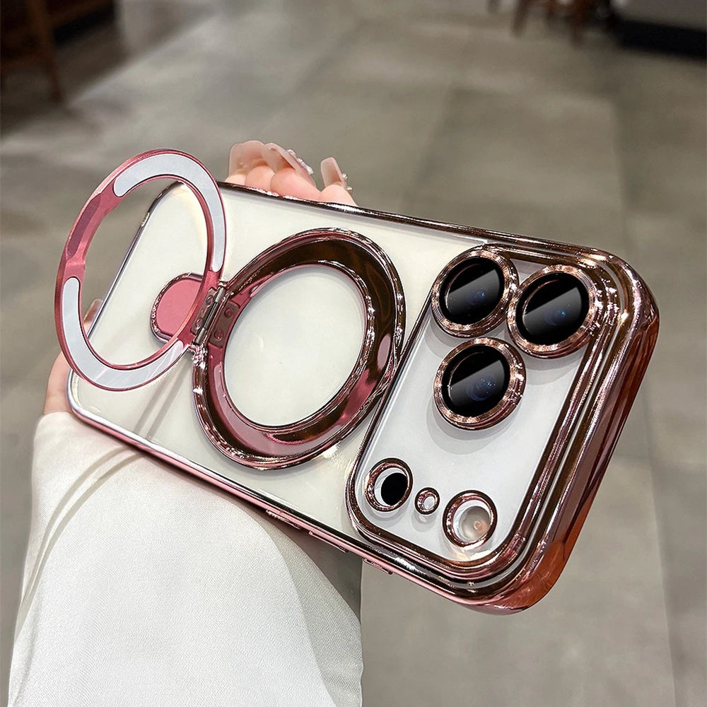 Orange MagSafe Stand Case for iPhone