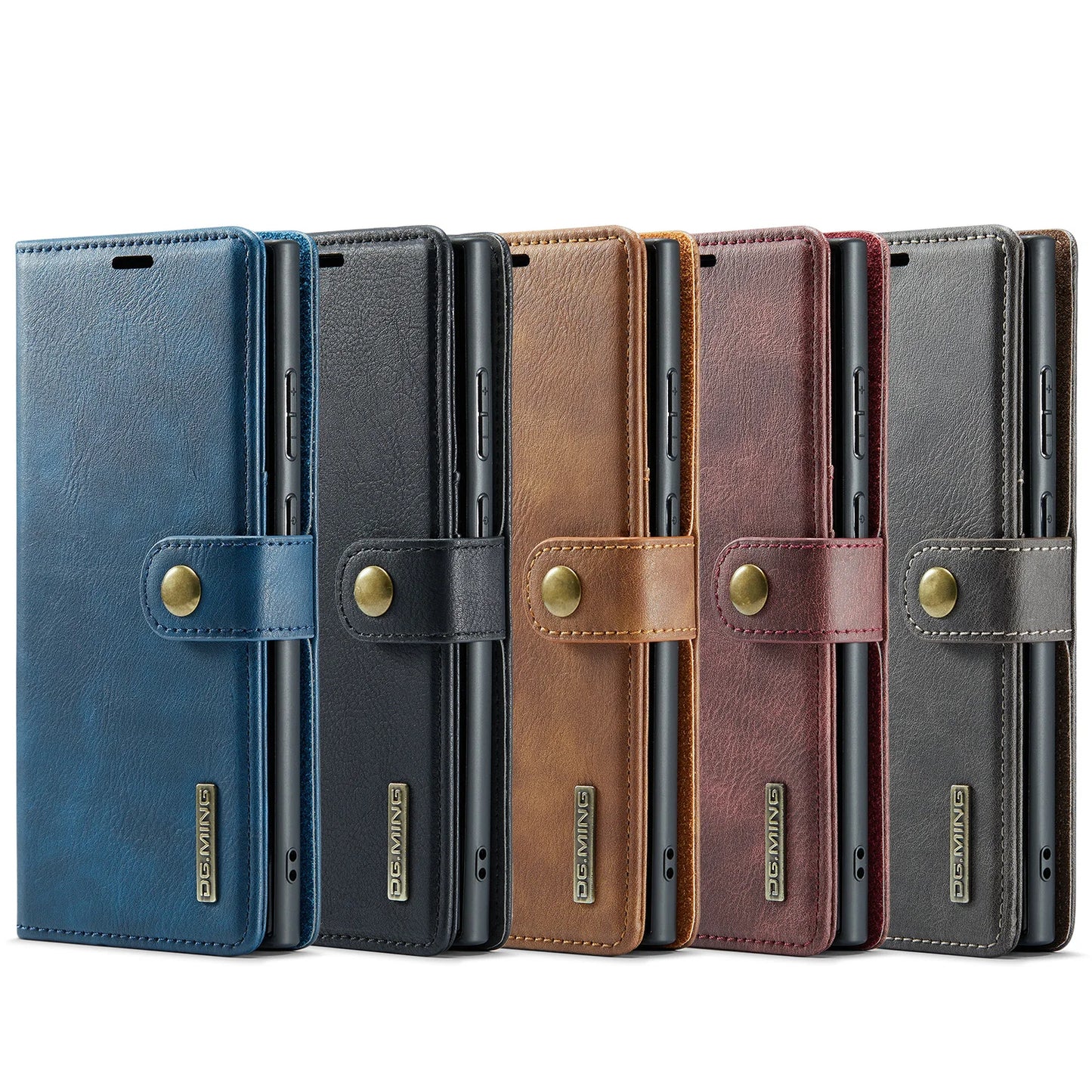 Magnetic Leather Wallet Case for Samsung