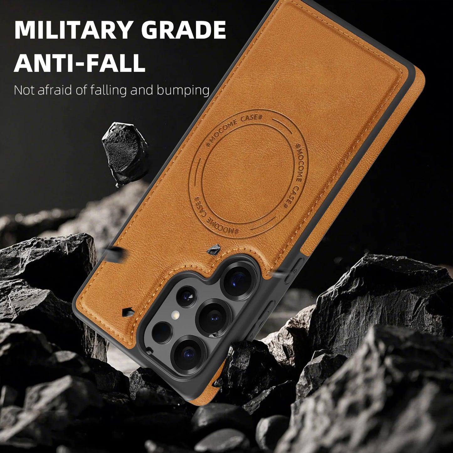 Leather MagSafe Case with Lens Guard