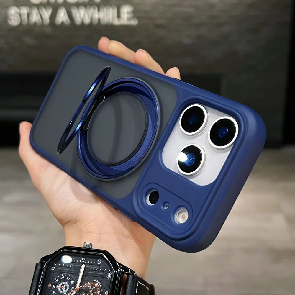 MagSafe Matte Rotating Stand iPhone Case