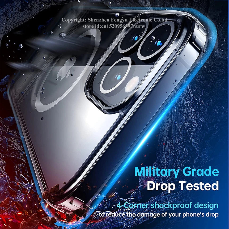 MagSafe Clear Kickstand Shockproof Case