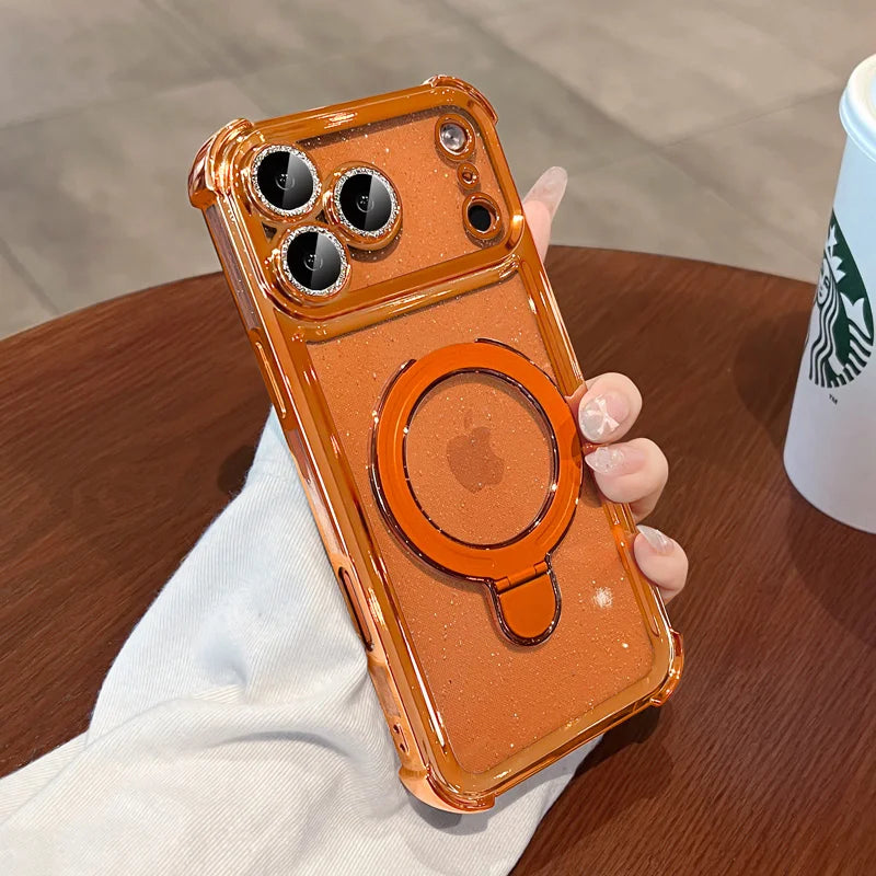 MagSafe Bling Glitter Clear iPhone Case