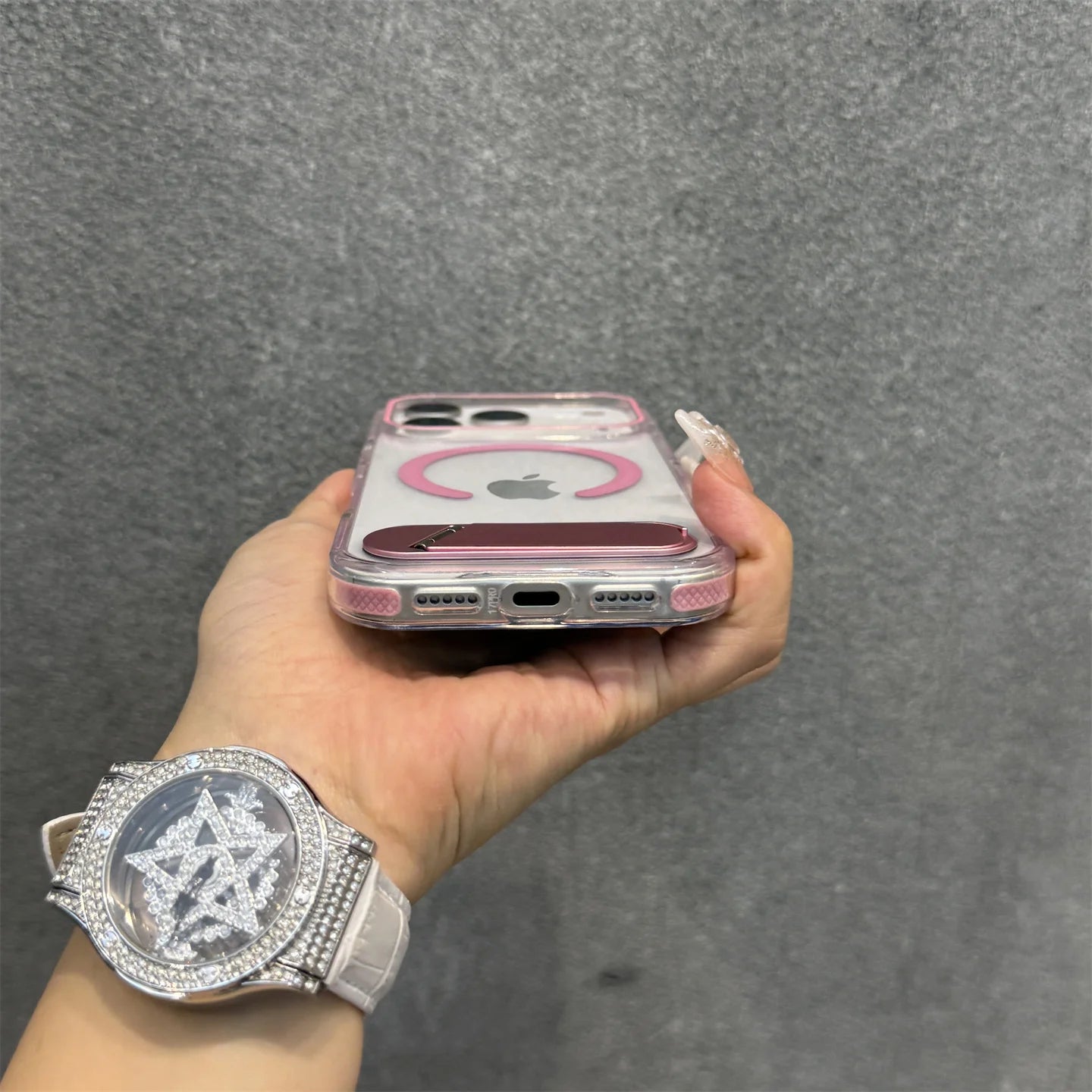 Transparent Orange MagSafe Acrylic Case