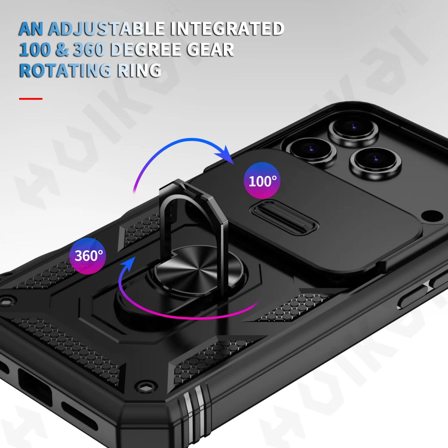 Rugged Swivel Kickstand iPhone Case