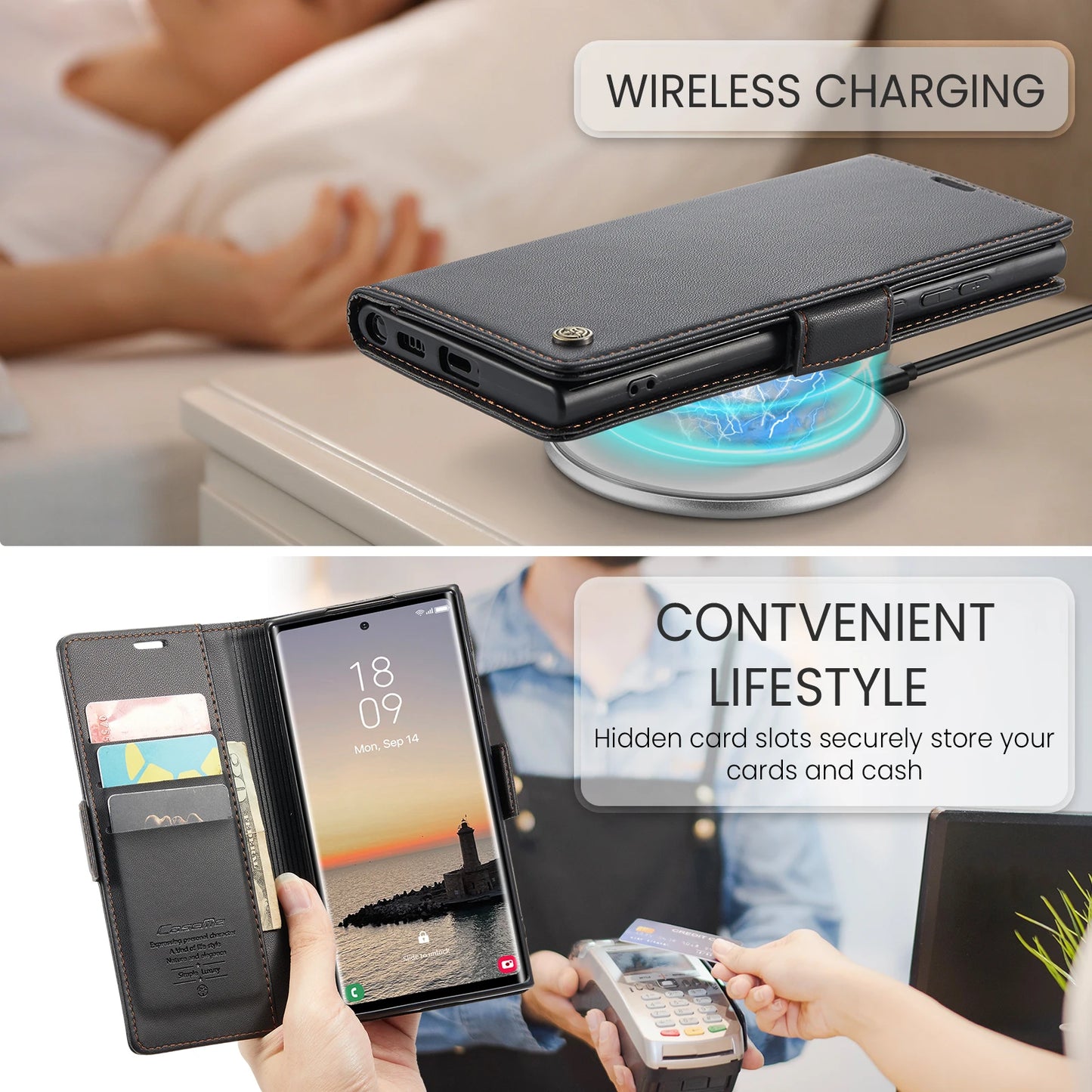 CaseMe RFID Wallet Case for Galaxy