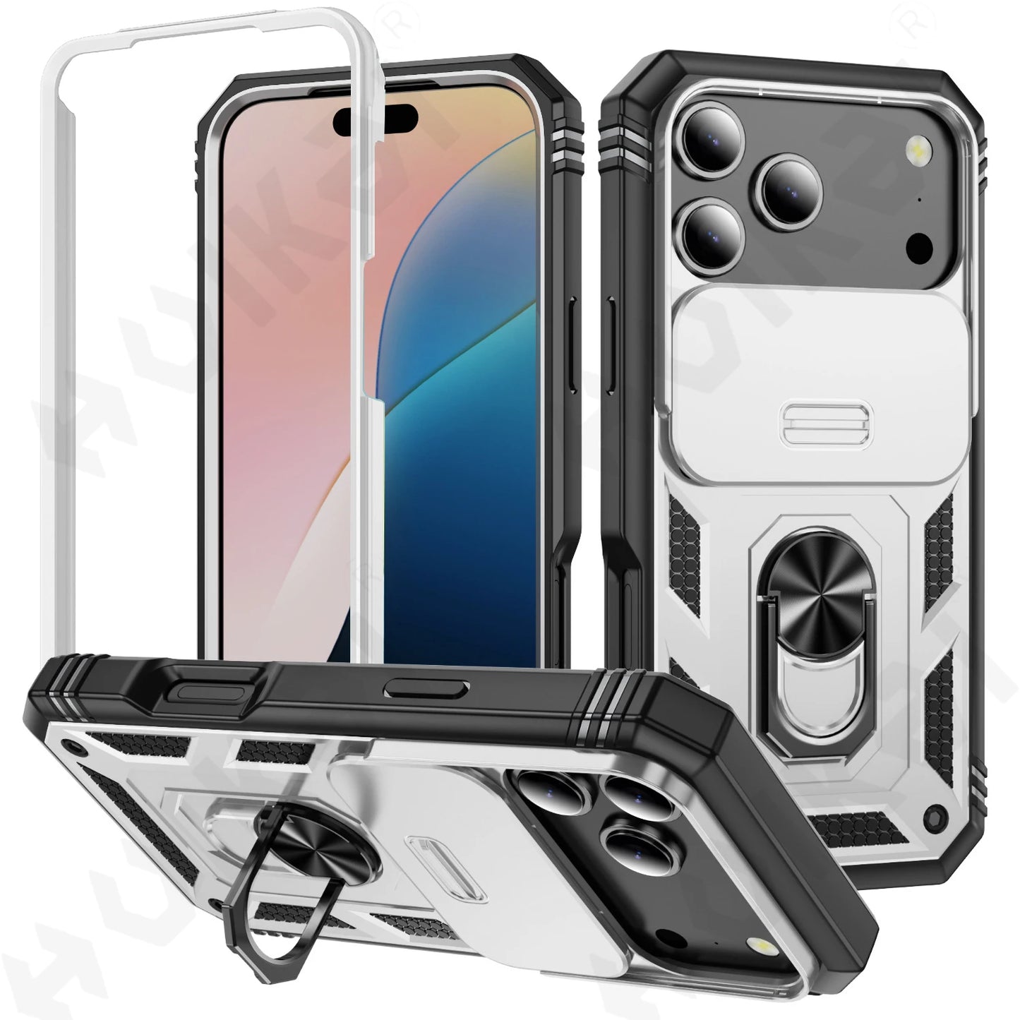Rugged Swivel Kickstand iPhone Case