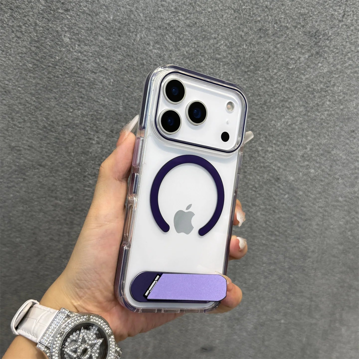 Transparent Orange MagSafe Acrylic Case