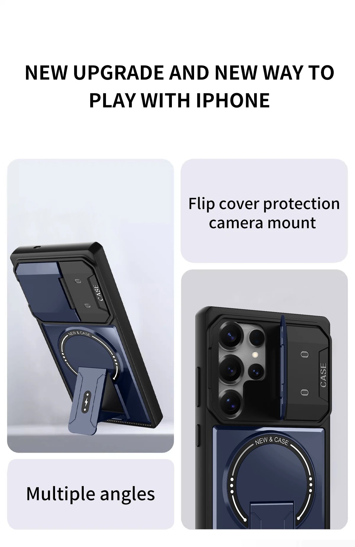 Magnetic Bracket Phone Case Samsung