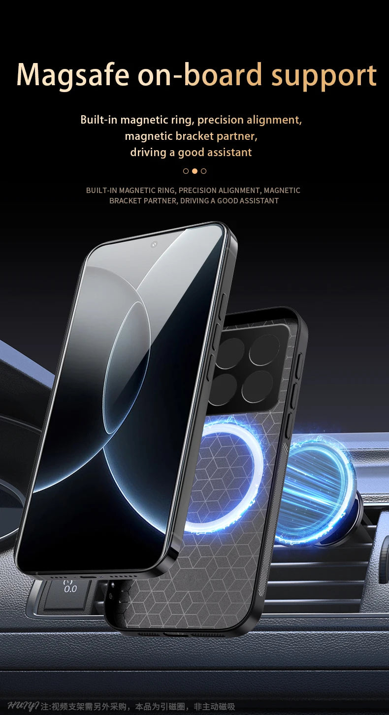 Magnetic Leather Shockproof Case Xiaomi