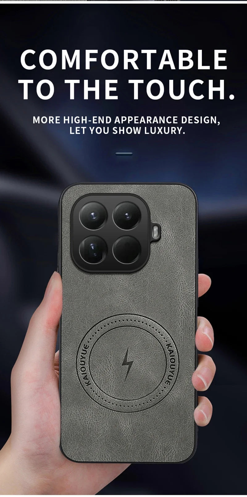 Magnetic Leather Shockproof Case Xiaomi