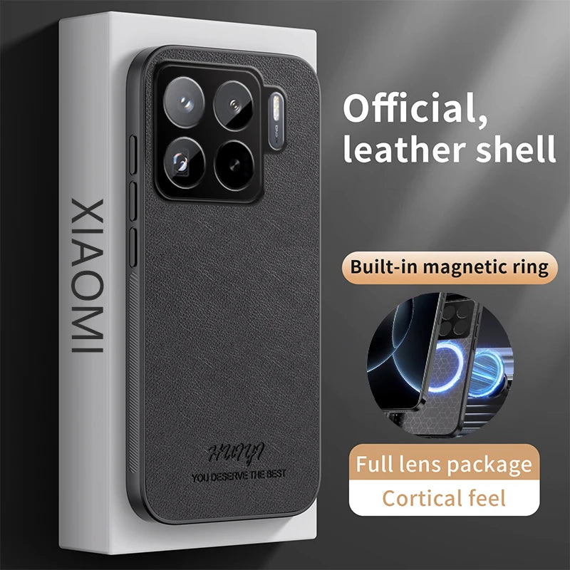 Magnetic Leather Shockproof Case Xiaomi