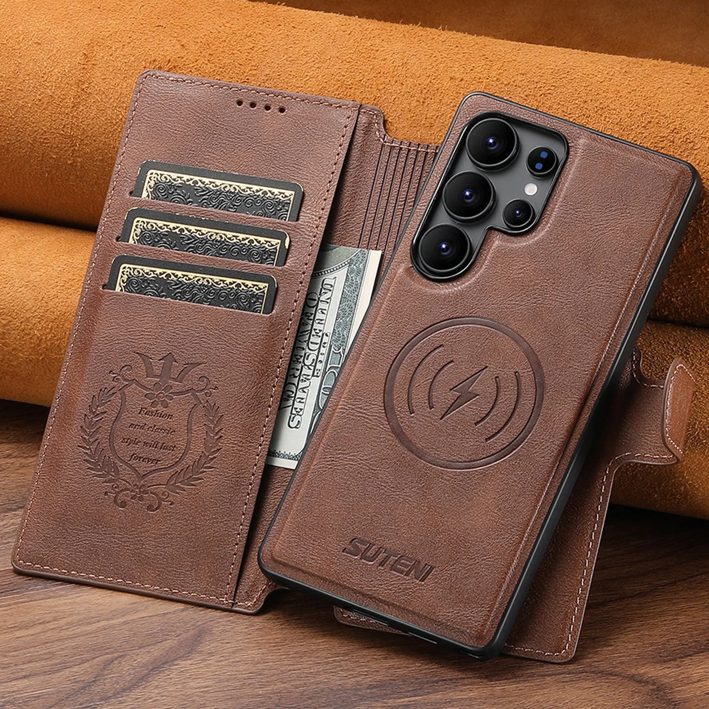 Detachable Magnetic Wallet Case Samsung