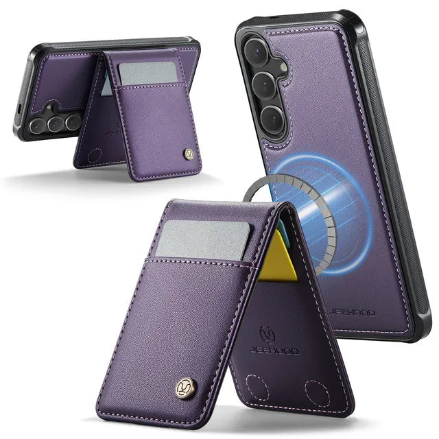 Magnetic Wallet Case Samsung Galaxy