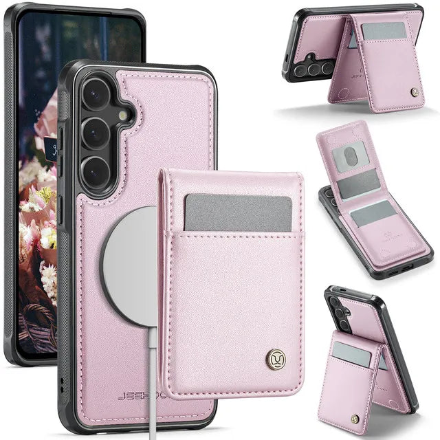 Magnetic Wallet Case Samsung Galaxy