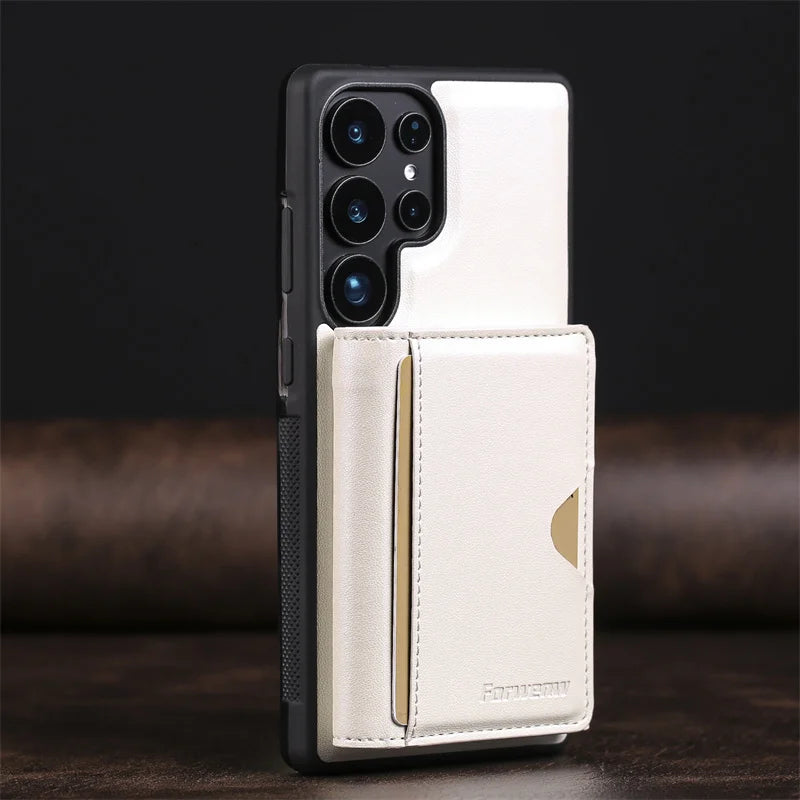 MagSafe Leather Wallet Case for Samsung