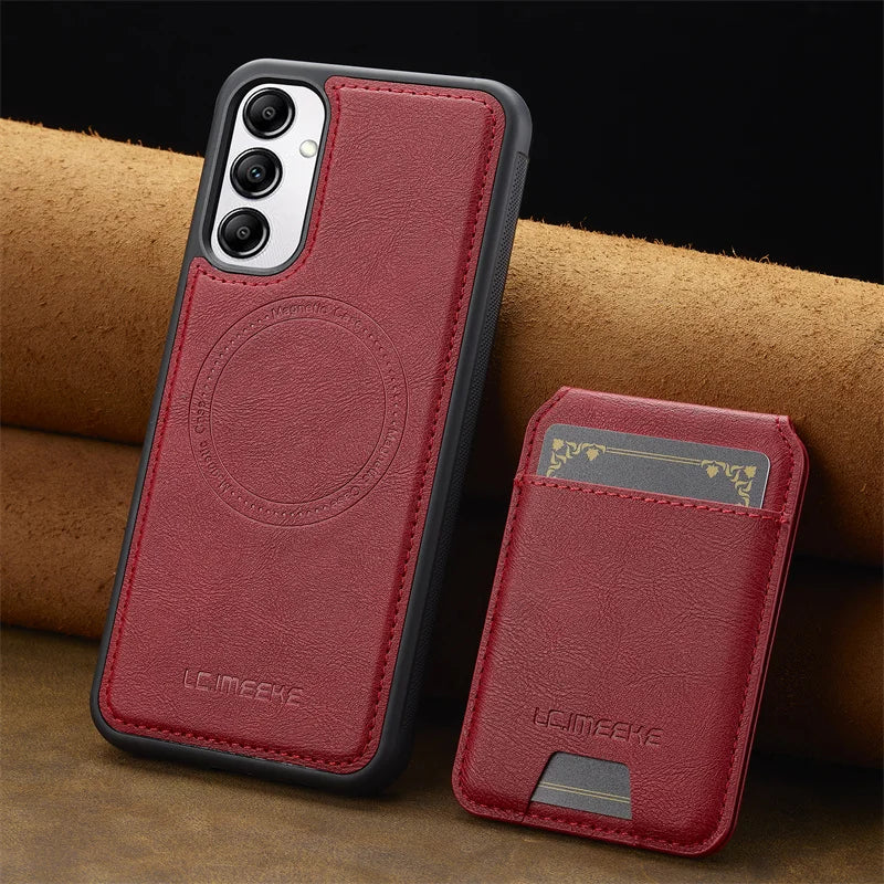 MagSafe Leather Card Holder Case Samsung