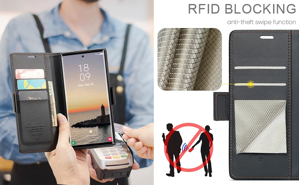 CaseMe RFID Wallet Case for Galaxy