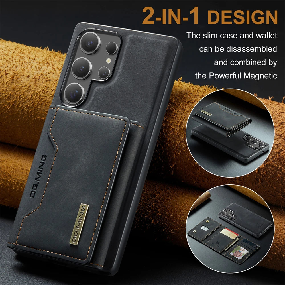 Magnetic Card Wallet Case for Samsung