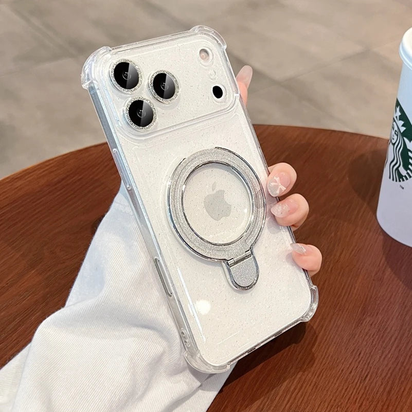 MagSafe Bling Glitter Clear iPhone Case