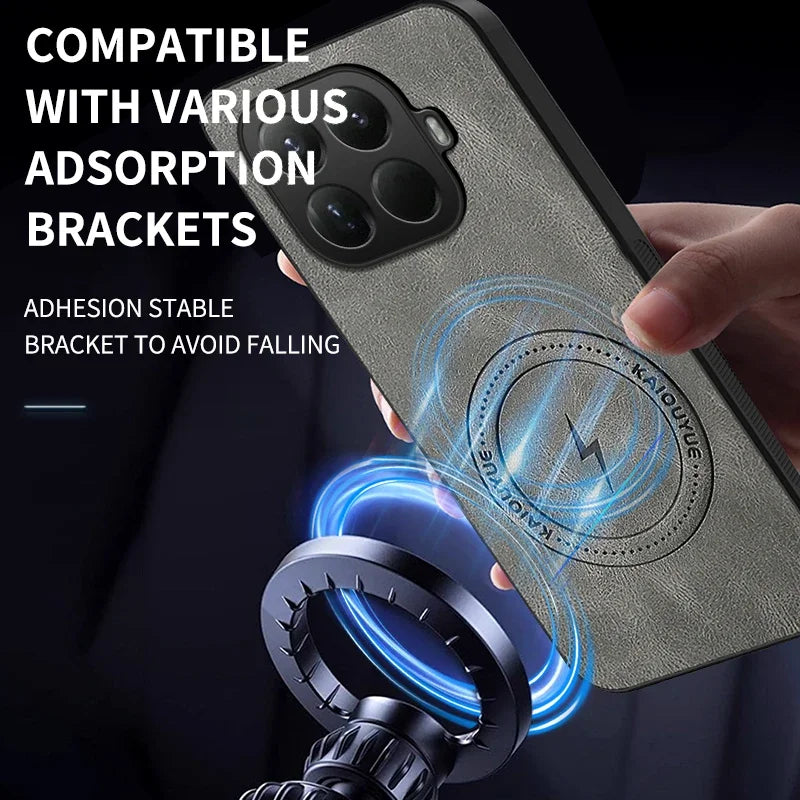 Magnetic Leather Shockproof Case Xiaomi