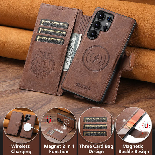 Detachable Magnetic Wallet Case Samsung