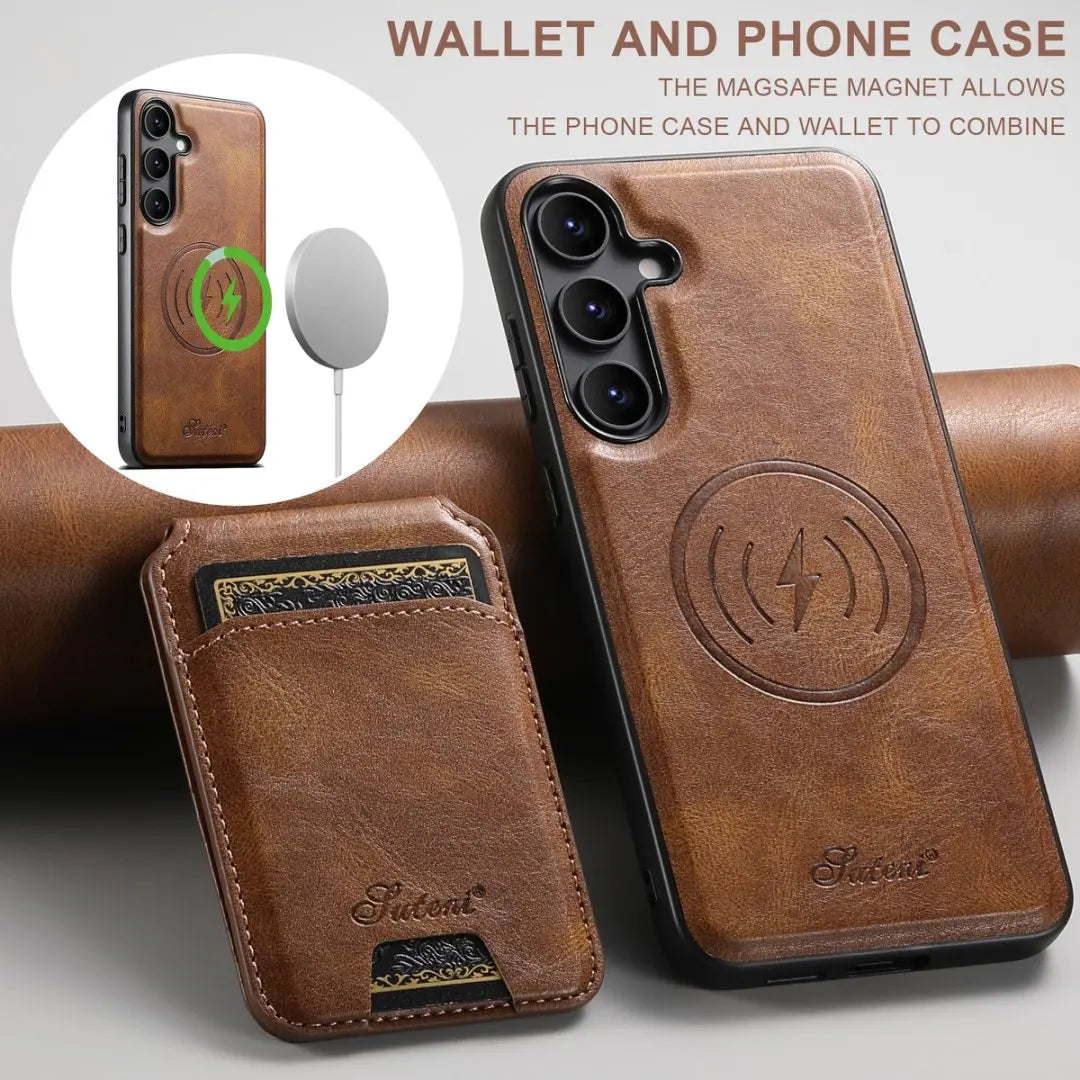 Samsung Magnetic Leather Wallet Case