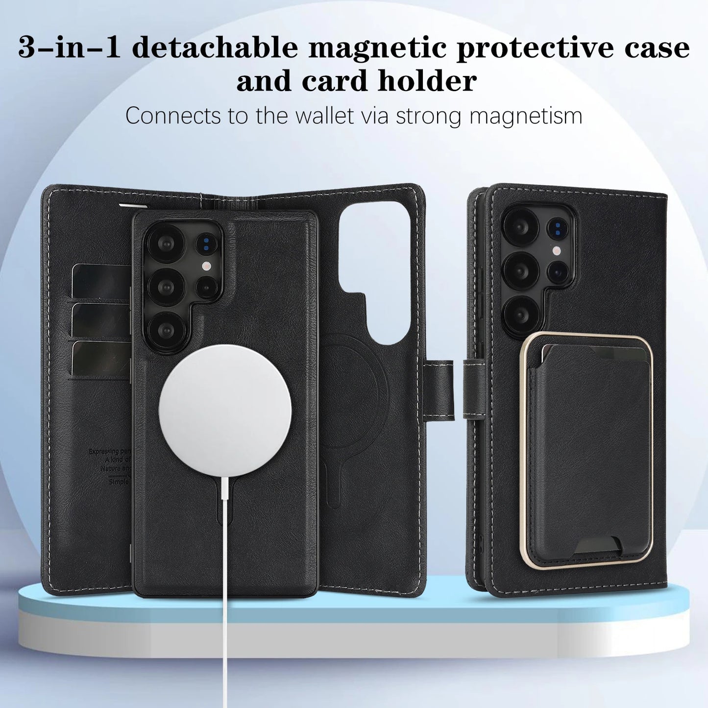 Detachable Magnetic Wallet Case Samsung
