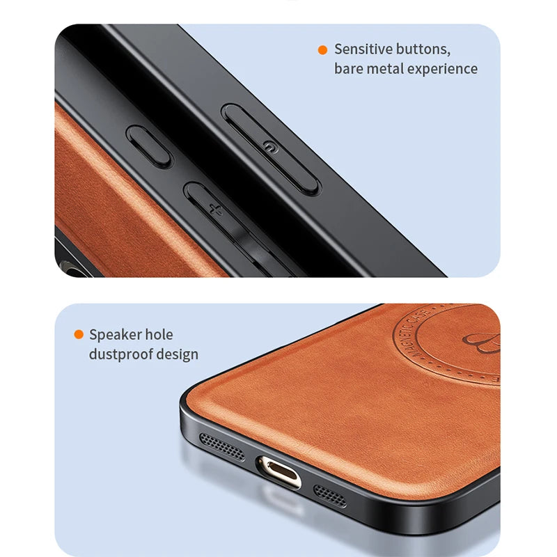 Leather MagSafe Case for Samsung Galaxy