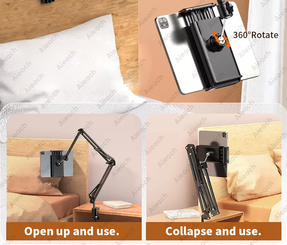 Bed Tablet Holder iPad Stand Mount