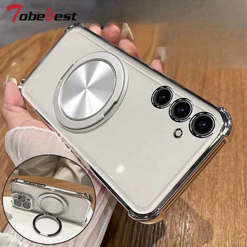 Magnetic Stand Shockproof Galaxy Case