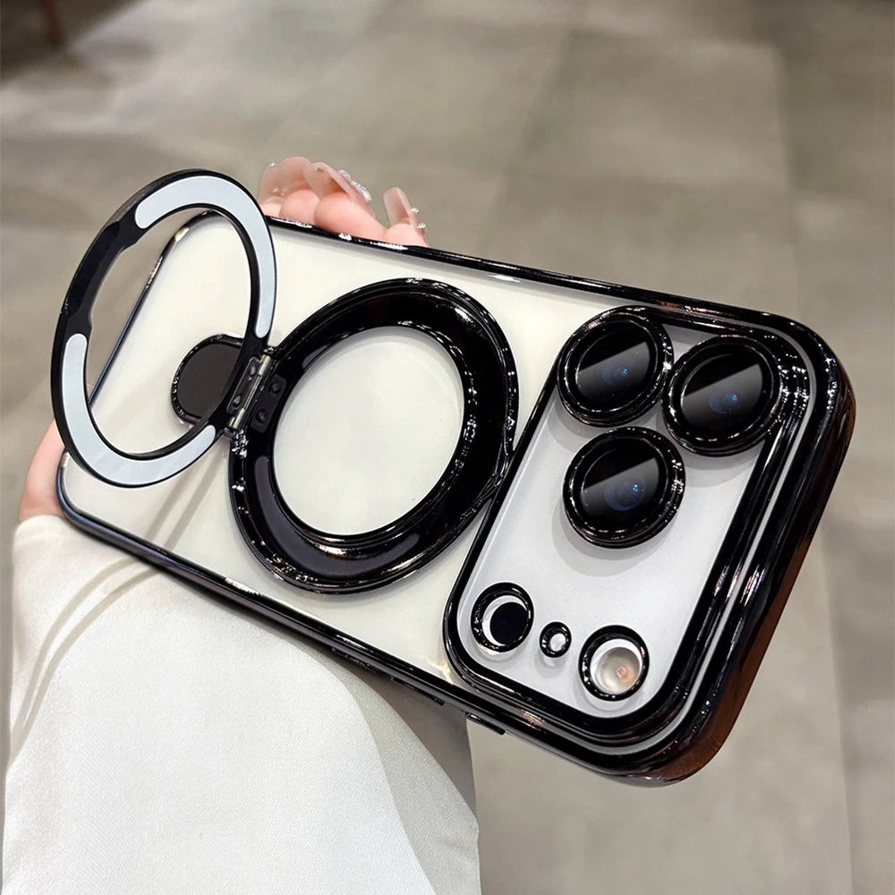 Orange MagSafe Stand Case for iPhone