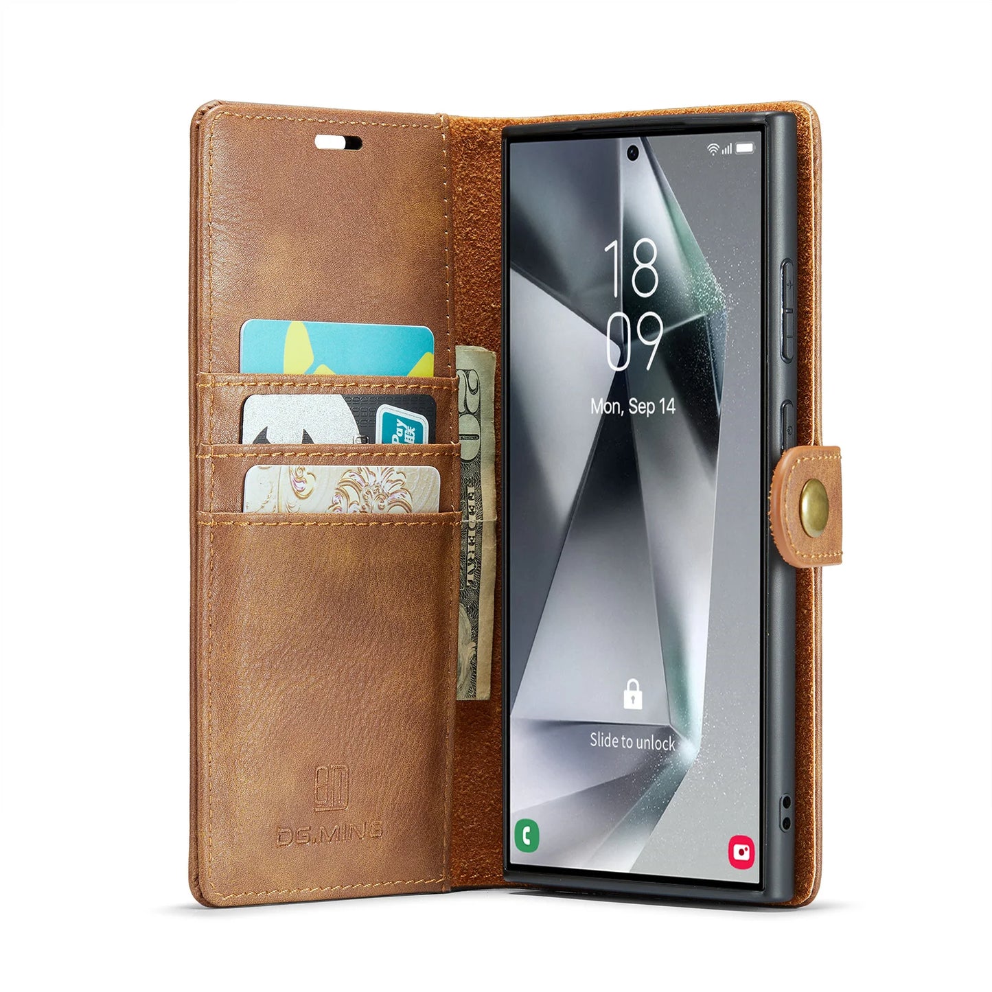 Magnetic Leather Wallet Case for Samsung