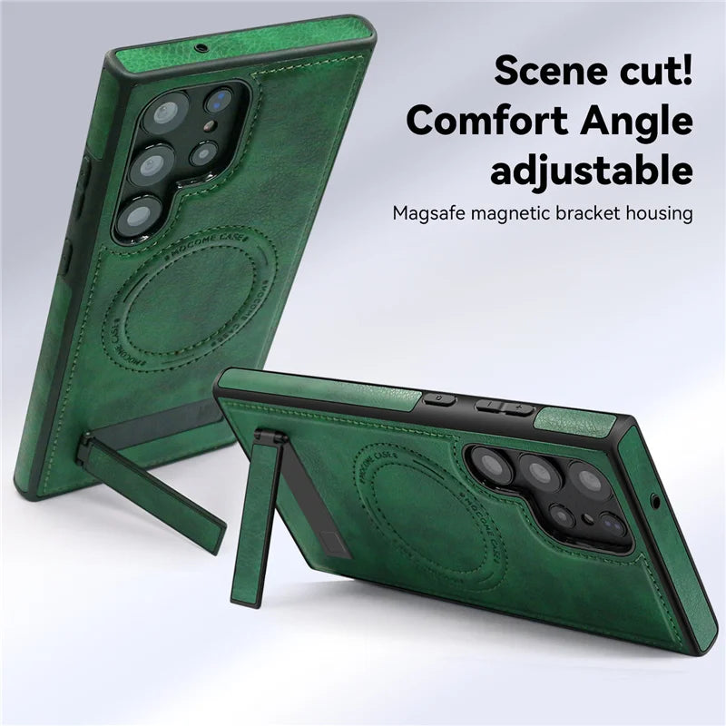 MagSafe Leather Kickstand Case Samsung