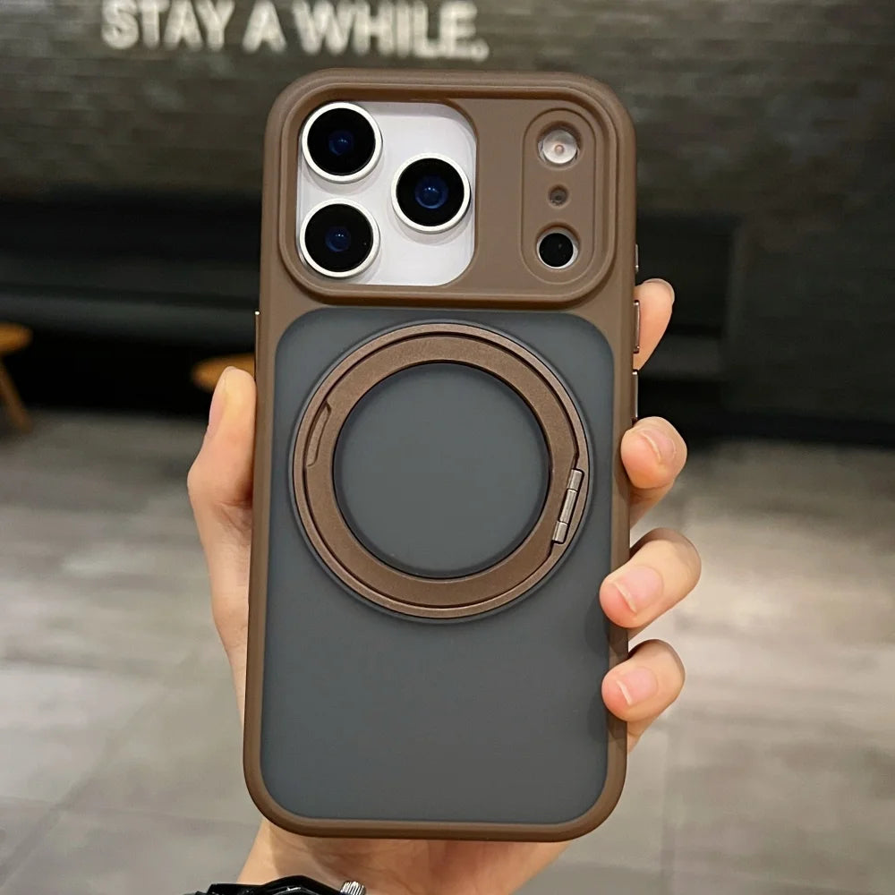 MagSafe Matte Rotating Stand iPhone Case