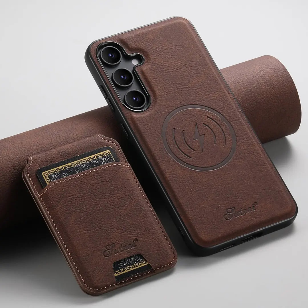 Samsung Magnetic Leather Wallet Case