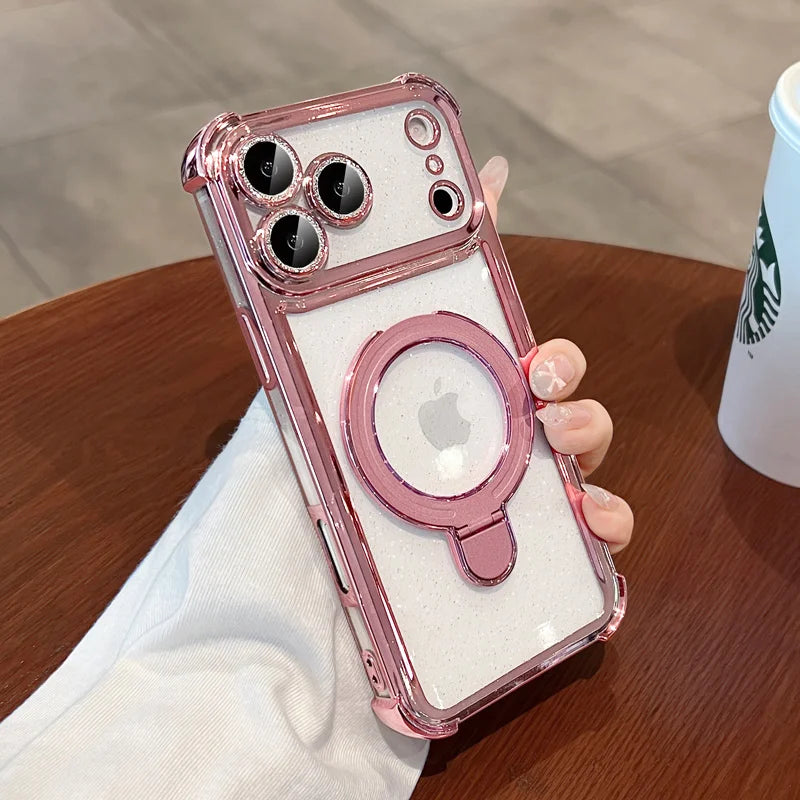 MagSafe Bling Glitter Clear iPhone Case