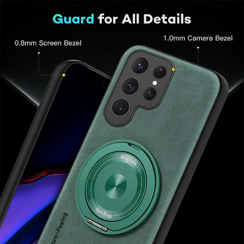 MagSafe Ring Leather Case for Samsung